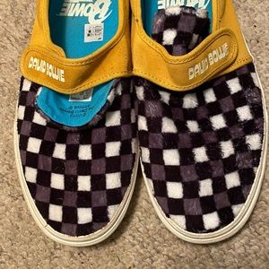 Vans David Bowie Hunky Dory Checkered Shoes Sneakers Men US size 12 - worn twice